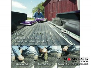 Ford F-250/ 350/ 450 Turnover Ball Gooseneck Trailer hitch w/ Custom Installation Kit by B&W - 2017